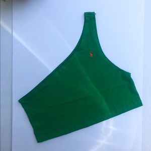 Reworked Polo one shoulder crop